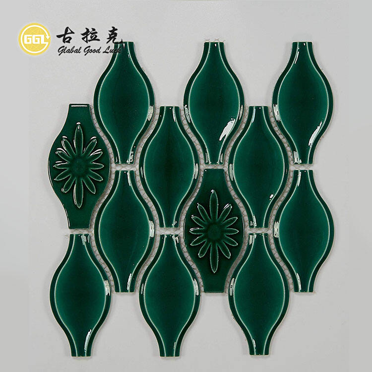 3D Design Glossy Ceramic Mosaic Tile for Wall Decoration