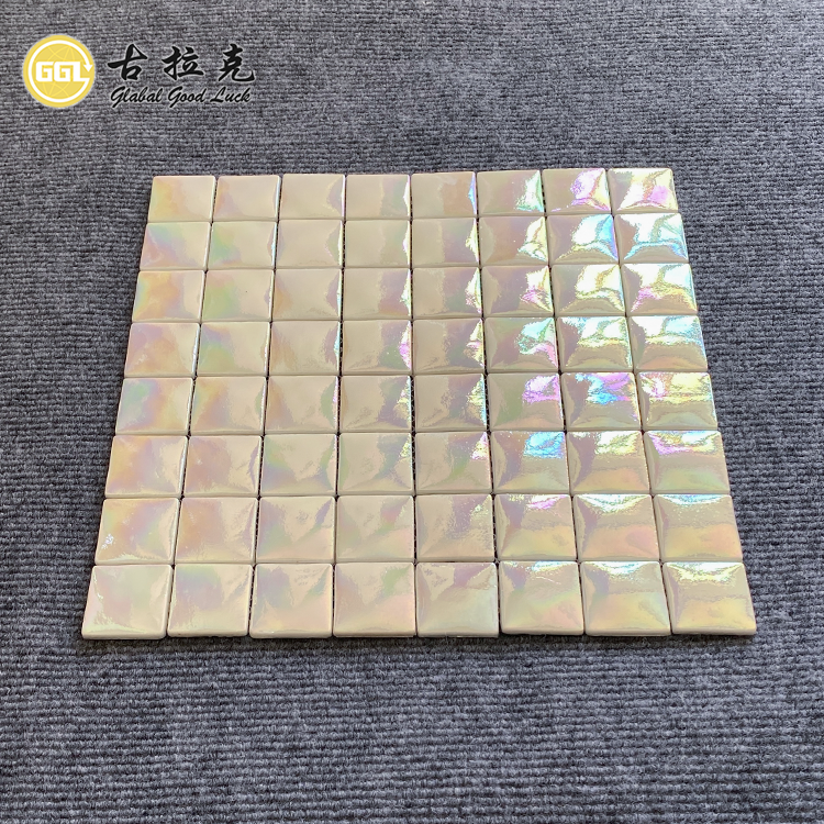 Swimming Pool Glass Mosaic 36*36mm Chip Mosaic tile for Pool Decor