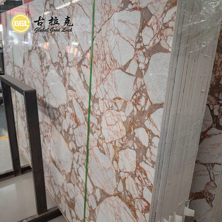 Calacatta Red Marble Slab for Interior Decorative and Floor Wall Countertop