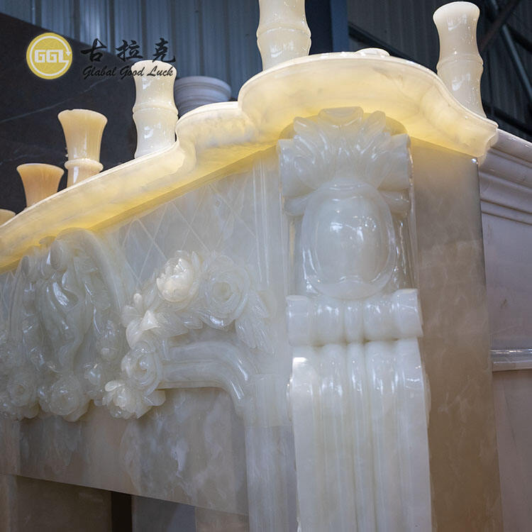 Popular Design Hand Carved Natural White Marble