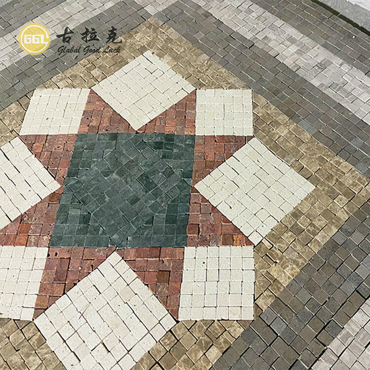 Modern Style Custiomized Pattern Art Marble Stone Mosaic for Interior Decor Parquet Feature Graphic Design