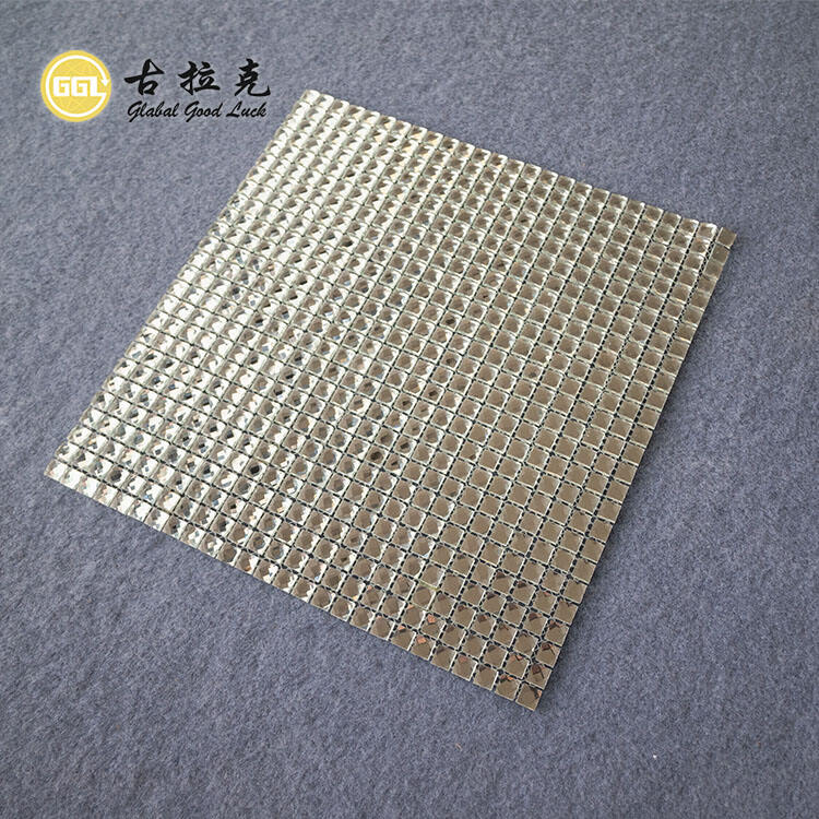  Diamond Surface Glass Mosaic Tiles Wall Decorative