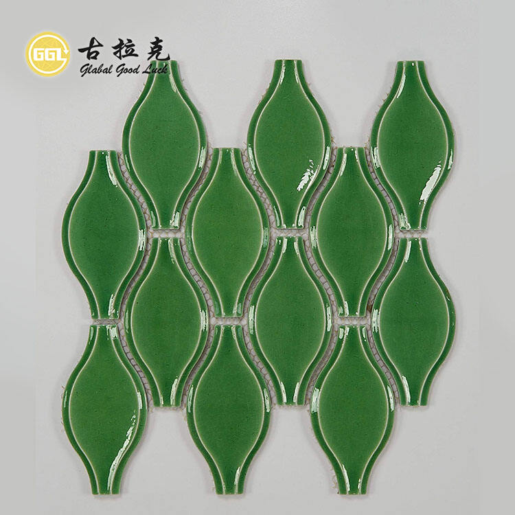 3D Design Glossy Ceramic Mosaic Tile for Wall Decoration