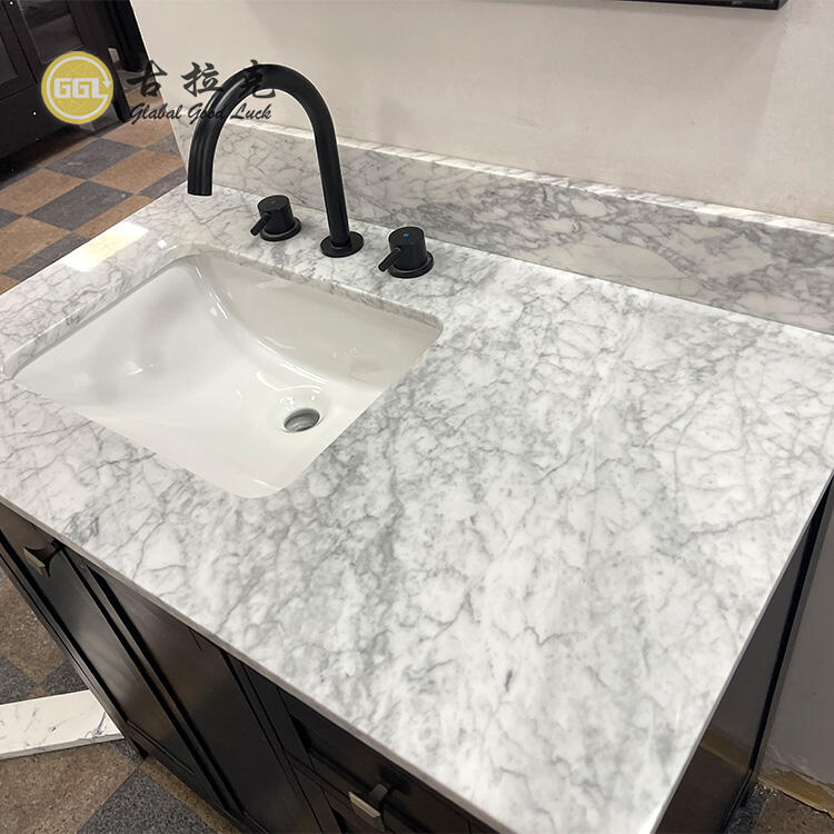 Polished Texture Marble Vanity Countertop Table Top For Kitchen Bathroom