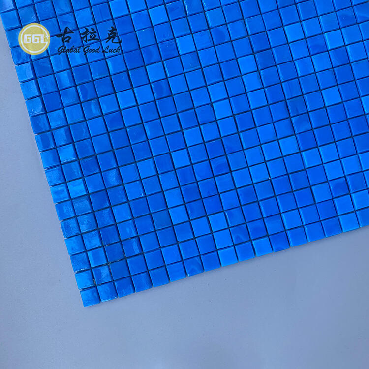 Hot Sell Blue Ocean Glass Mosaic For Swimming Pool Mosaic Tile