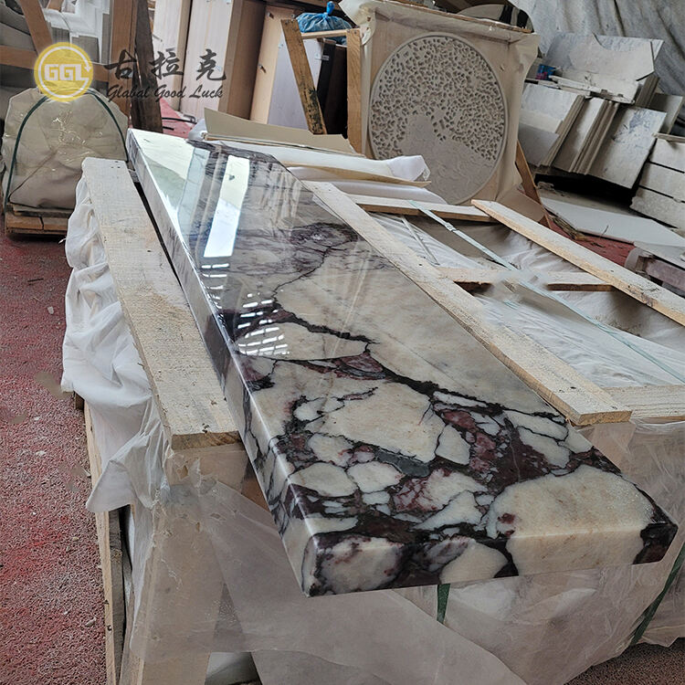 Luxury ltalian Veined Marble Console Table for Elegant Interiors
