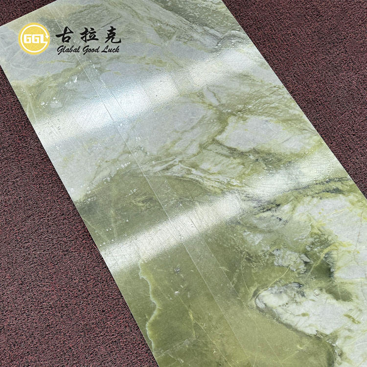 Natural Green Mix White Marble Slab for Interior Wall and Floor Tiles Decorative