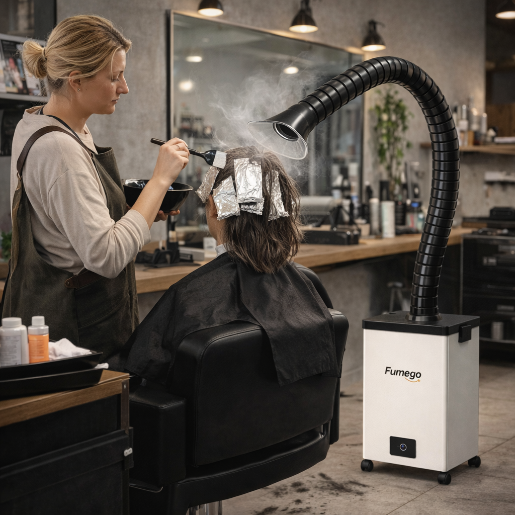 Fumego Laser Beauty Salon Hair Salon Nail Salon Hot-selling 260m³/h Air Flow  XF250 Fume Extractor HEPA Filter for Fume Purifier Smoke and Odor Removal