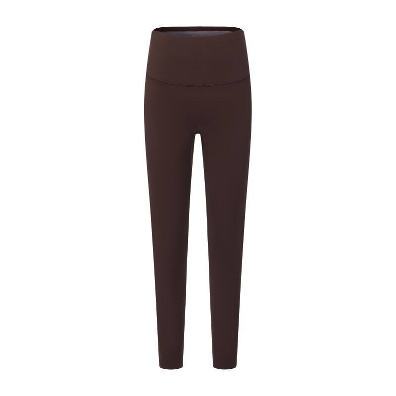 Women's High-Waisted Yoga Leggings - Buttery Soft Seamless Gym Tights in Cocoa