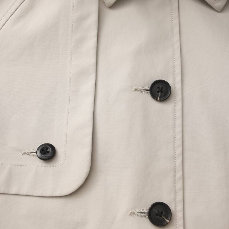Men's Urban Commuter Trench - Lightweight Water-Resistant Cropped Hooded Jacket