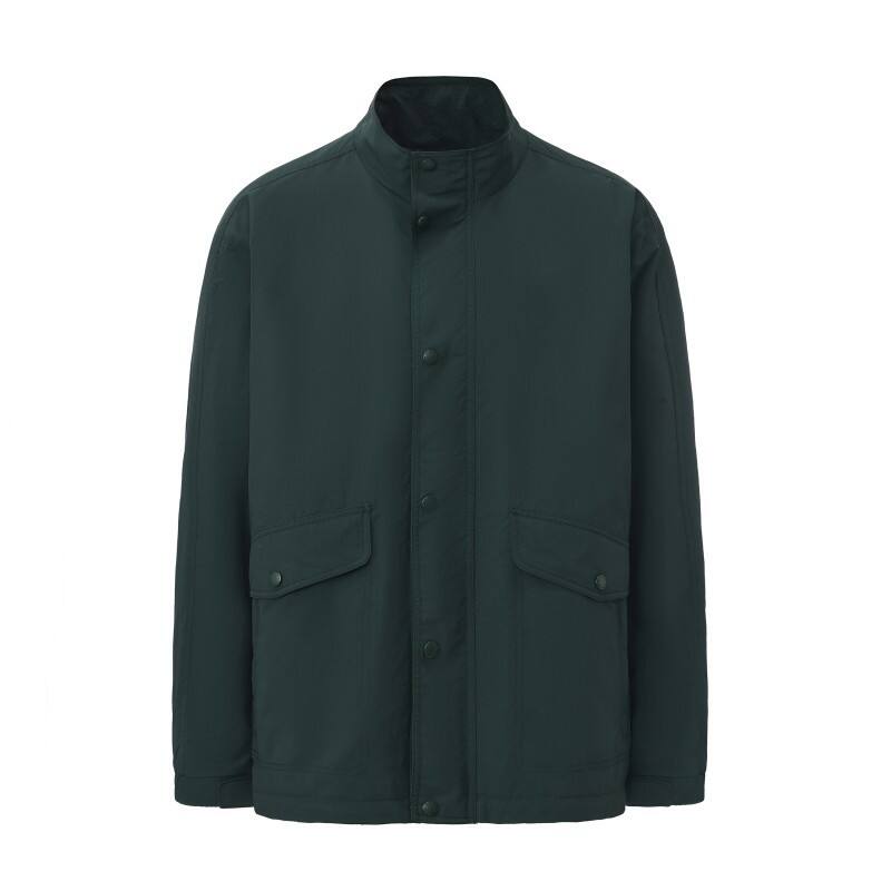 Men's Classic Urban Leisure Jacket - Multi-Pocket Tech Shell with Stand Collar