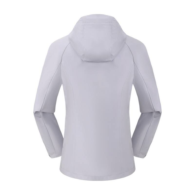 Women's Sleek Soft-shell Jacket - Windproof Lightweight Hooded Outdoor Shell