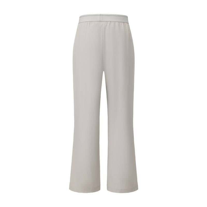 Women's Urban Tech Wide-Leg Pants - Lightweight High-Drape Trousers with Logo Elastic Waist