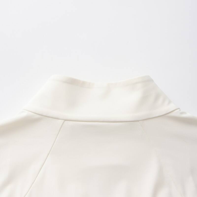 Women's Performance Long line Jacket - Moisture-Wicking Knit Hoodie with Contrast Piping