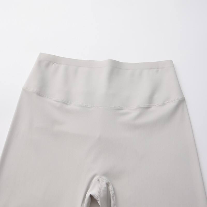 Women's Pure White Yoga Leggings - High-Waisted Squat-Proof Gym Tights