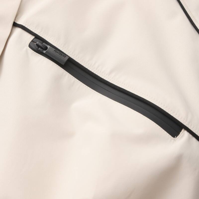 Women's Oversized Tech Down Jacket  with Contrast Piping