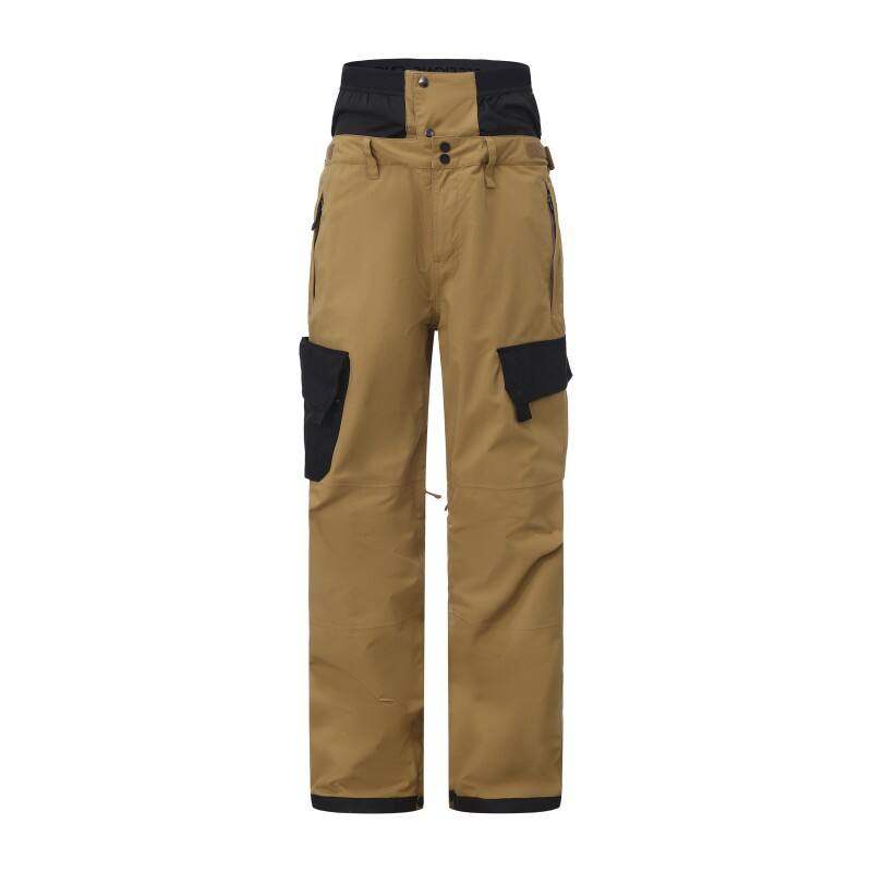 Men's Professional Ski Pants - Waterproof Cargo Trousers with Integrated Waist Guard