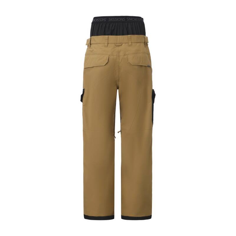 Men's Professional Ski Pants - Waterproof Cargo Trousers with Integrated Waist Guard
