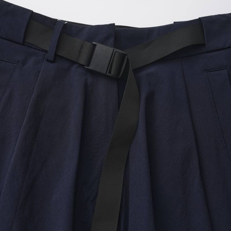 Women's Technical A-Line Maxi Skirt - Water-Repellent Utility Skirt with Integrated Buckle Belt