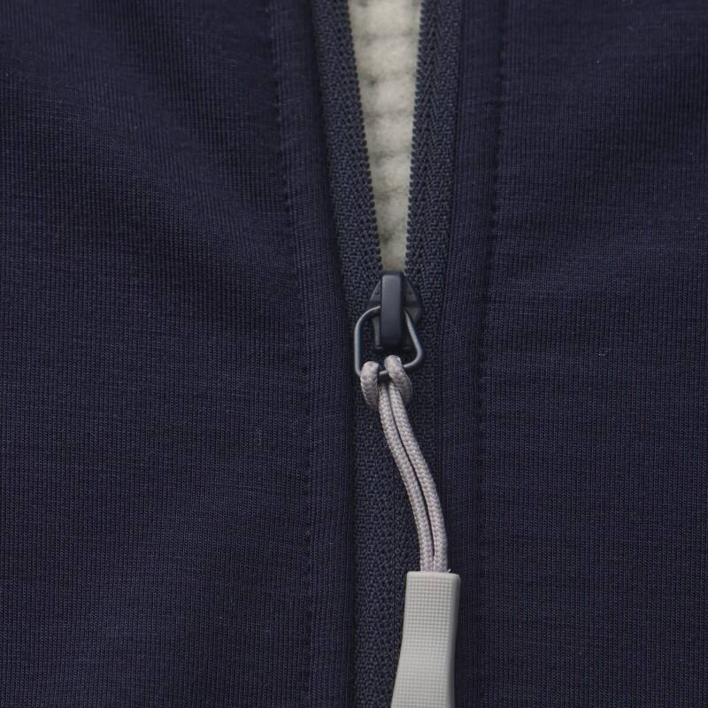 Women's Hybrid Thermal Layer - Waffle-Texture Fleece with Slim-Fit Stretch Panels