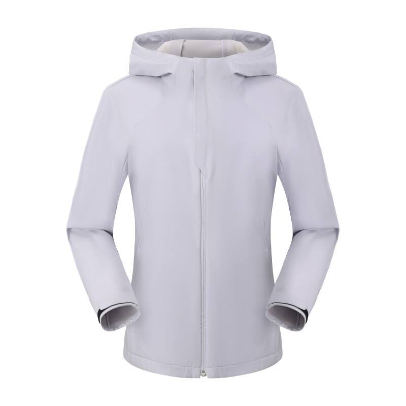 Women's Sleek Soft-shell Jacket - Windproof Lightweight Hooded Outdoor Shell