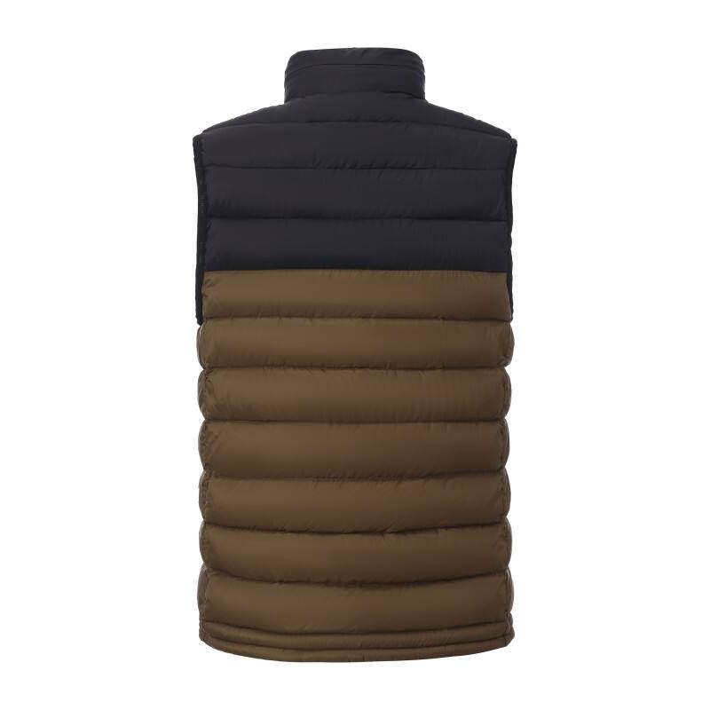 Two-Tone Puffer Vest - Color-Block Insulated Gilet for Outdoor Layering