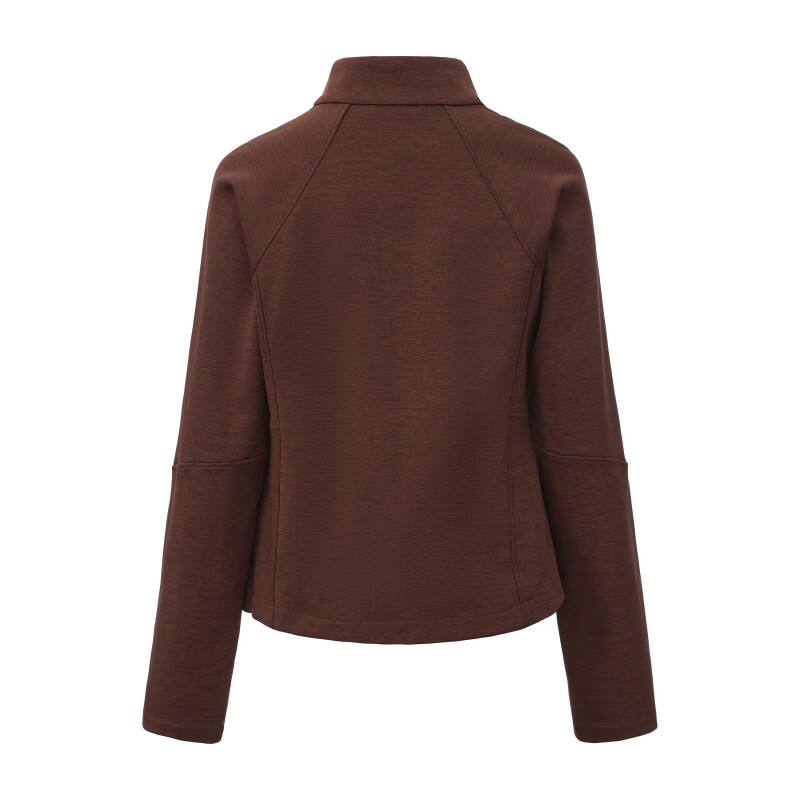 Women's Thermal Knit Jacket - Soft-Touch Performance Layer with Secure-Zip Pockets