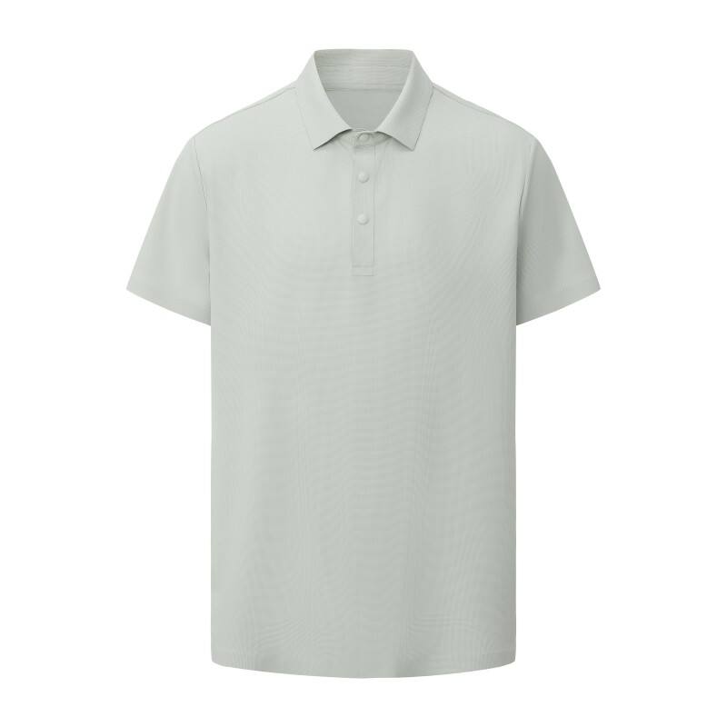 Men's Performance Polo Shirt - Breathable Textured Knit with Moisture-Wicking Finish