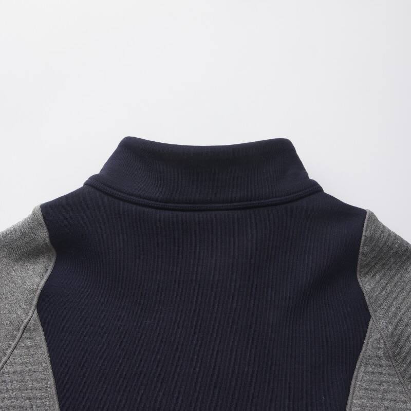 Women's Hybrid Thermal Layer - Waffle-Texture Fleece with Slim-Fit Stretch Panels