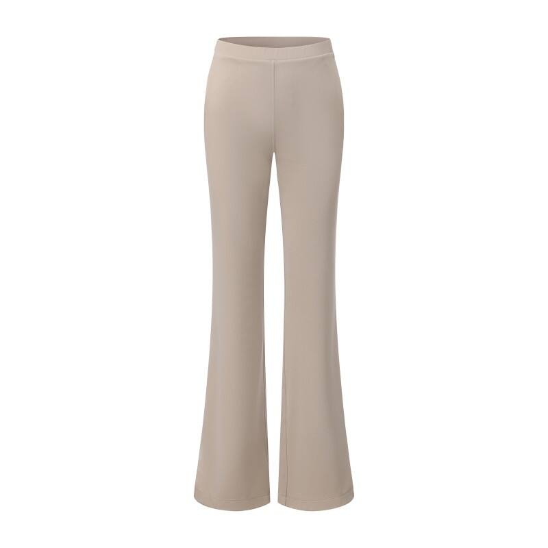 Women's Flare-Leg Yoga Pants - Slim-Fit Active Trousers with Side-Hem Splits
