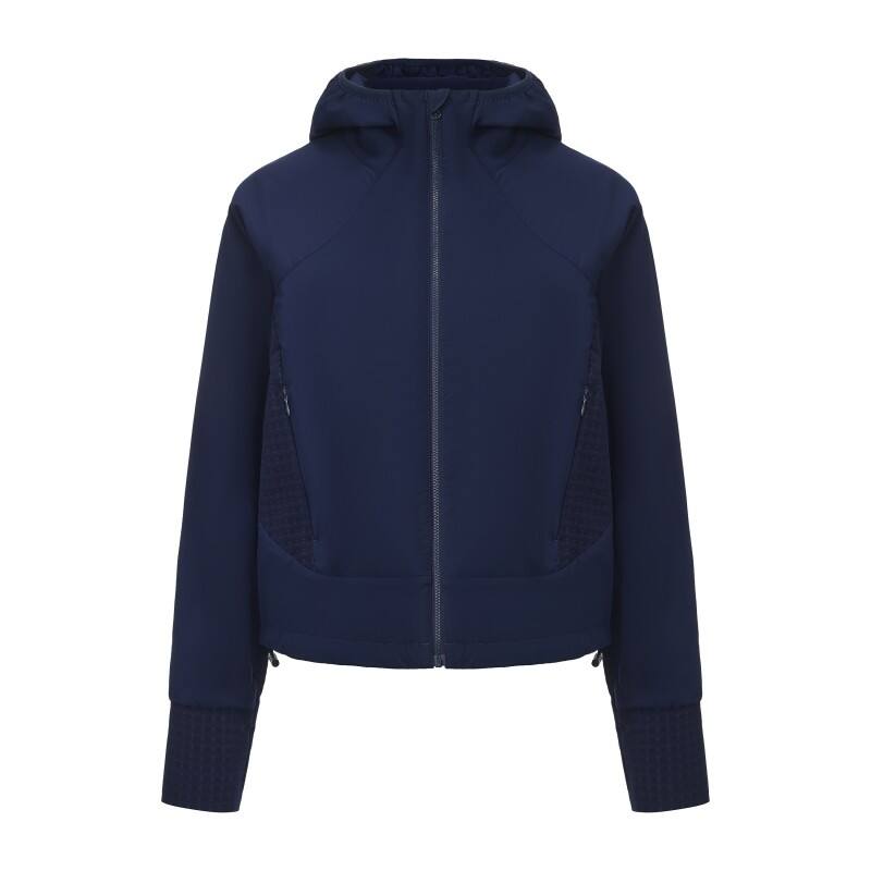Women's Performance Hybrid Jacket - Breathable Textured Mesh Knit Active Layer