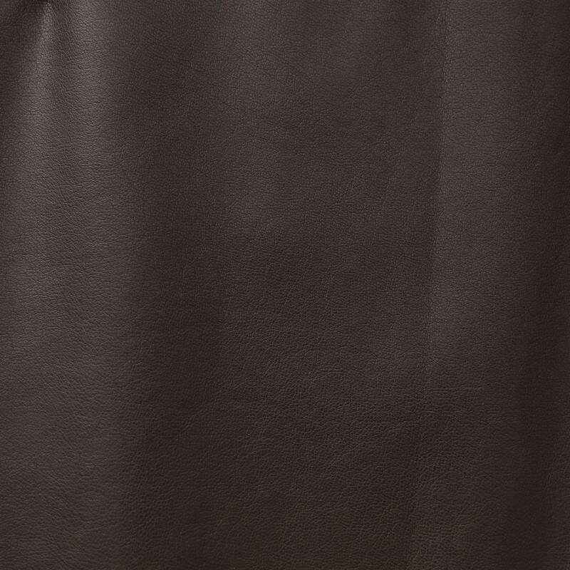 Women's Faux Leather Midi Skirt - Elegant Wrap-Front PU Skirt with Top stitch Detail