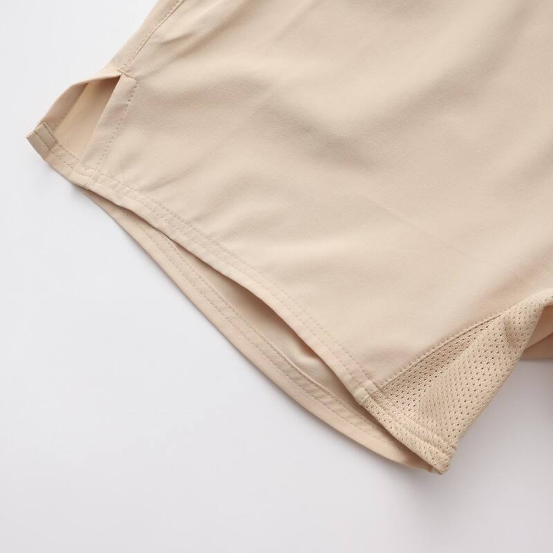 Men's Lightweight Running Shorts - Breathable Mesh-Inlay Shorts with Side Vents