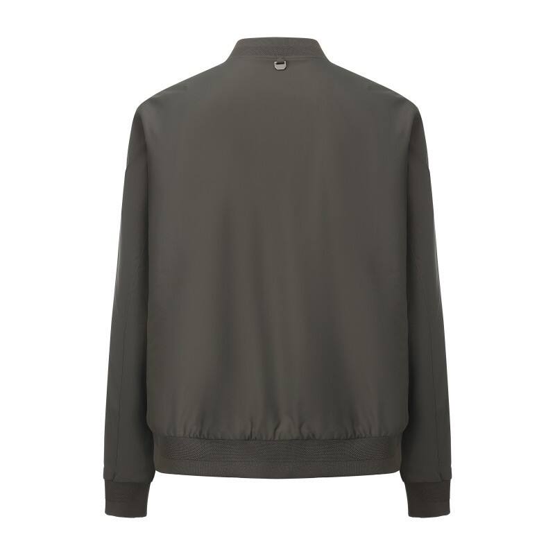 Men's Minimalist Lightweight Bomber Jacket - Urban Leisure Sage Green Windbreaker