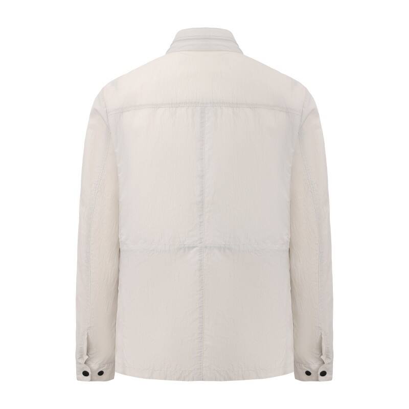 Men's Lightweight Tech Jacket - Breathable Crinkled Nylon Urban Leisure Shell