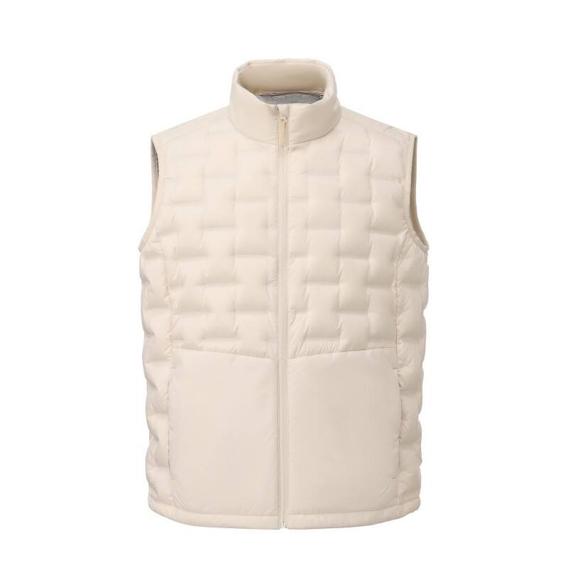  Men's Seamless Heat-Bonded Down Vest - Lightweight Windproof Puffer Gilet
