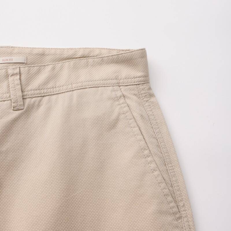 Men's Slim-Fit Textured Chinos - Premium Micro-Weave Urban Commuter Trousers