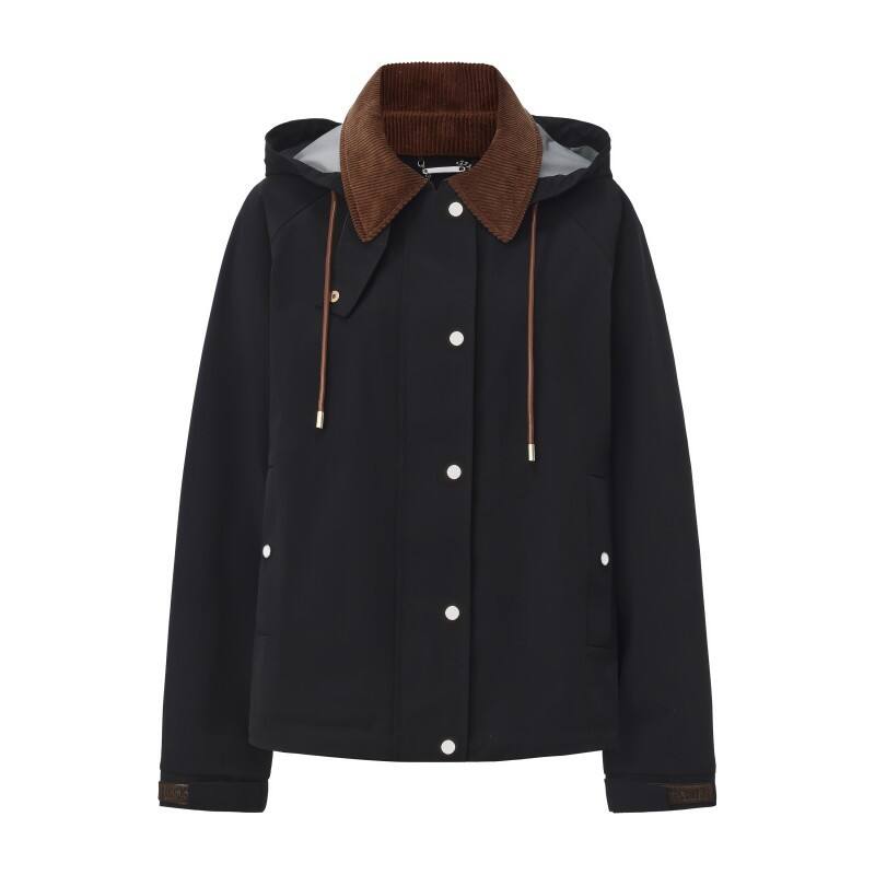  Women's 2-in-1 Detachable Jacket - Navy Windbreaker with Quilted Down Liner 