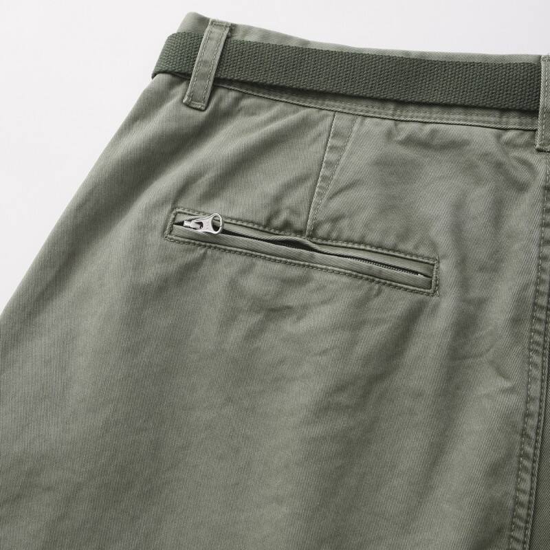 Men's Tactical Hiking Pants - Cotton-twill Utility Trousers with Integrated Belt