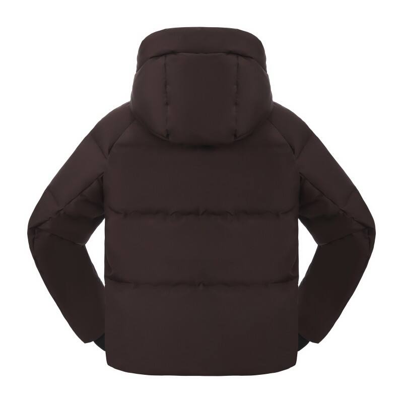 Women's Short Down Puffer Jacket - Matte Water-Resistant Oversized Winter Parka