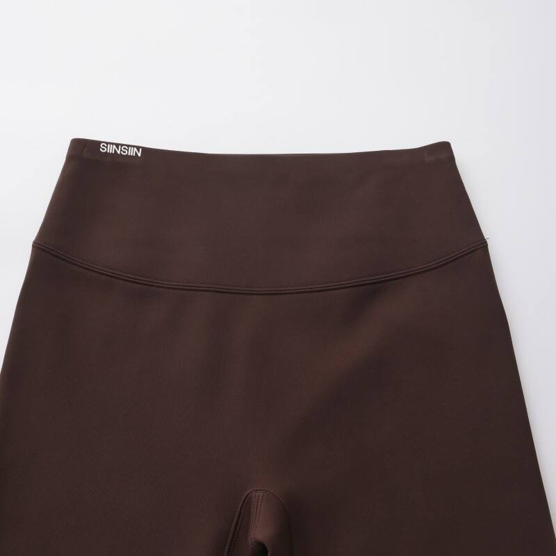 Women's High-Waisted Yoga Leggings - Buttery Soft Seamless Gym Tights in Cocoa