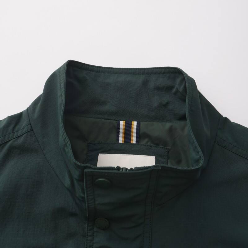 Men's Classic Urban Leisure Jacket - Multi-Pocket Tech Shell with Stand Collar
