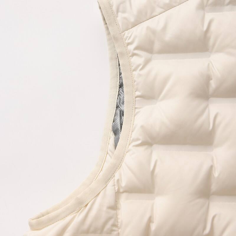  Men's Seamless Heat-Bonded Down Vest - Lightweight Windproof Puffer Gilet