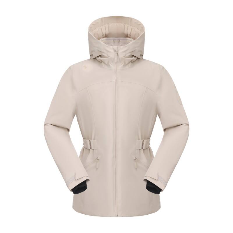 Women's Elite Ski Down Jacket - Slim-Fit Waterproof Alpine Shell with Adjustable Waist
