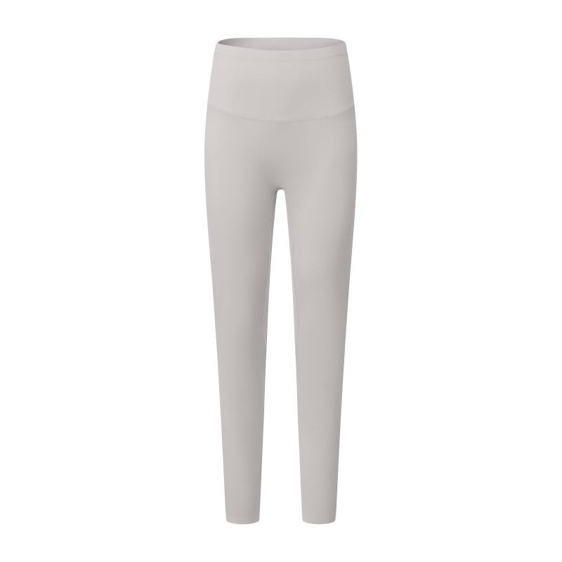 Women's Pure White Yoga Leggings - High-Waisted Squat-Proof Gym Tights