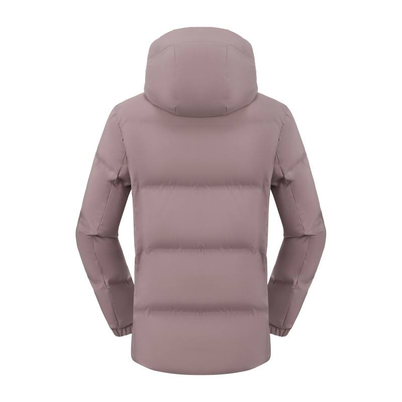 Men's Seamless Puffer Jacket - Matte Windproof Insulated Minimalist Winter Coat