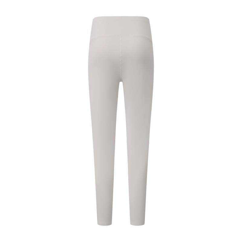 Women's Pure White Yoga Leggings - High-Waisted Squat-Proof Gym Tights