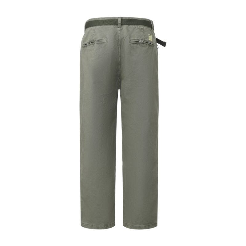 Men's Tactical Hiking Pants - Cotton-twill Utility Trousers with Integrated Belt