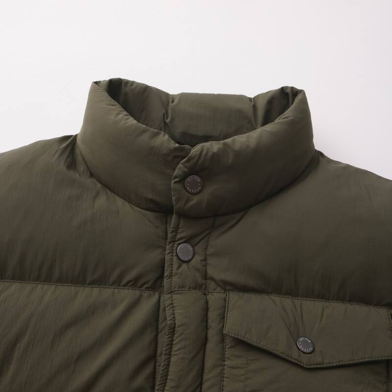 Men's Urban Leisure Padded Vest - Minimalist Stand-Collar Insulated Gilet
