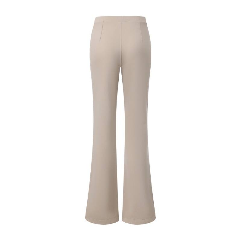 Women's Flare-Leg Yoga Pants - Slim-Fit Active Trousers with Side-Hem Splits